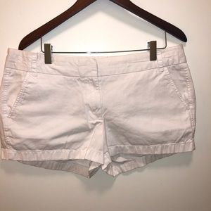White Jcrew chino shorts
